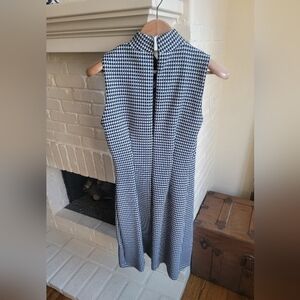 J.McLaughlin Houndstooth Sleeveless Scuba Dress Size Medium